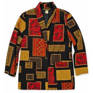 Emily Adams Vintage Patchwork Blazer Womens